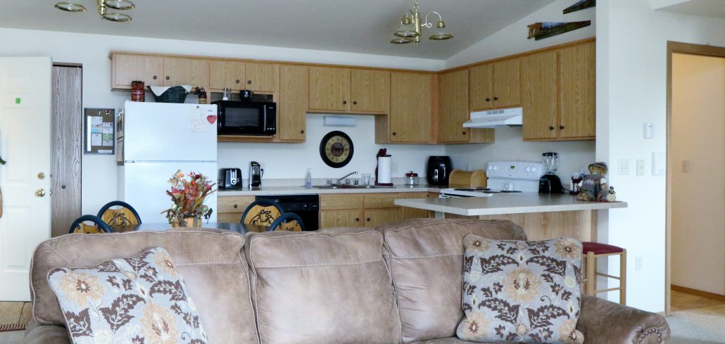 Bright heritage-unit living room