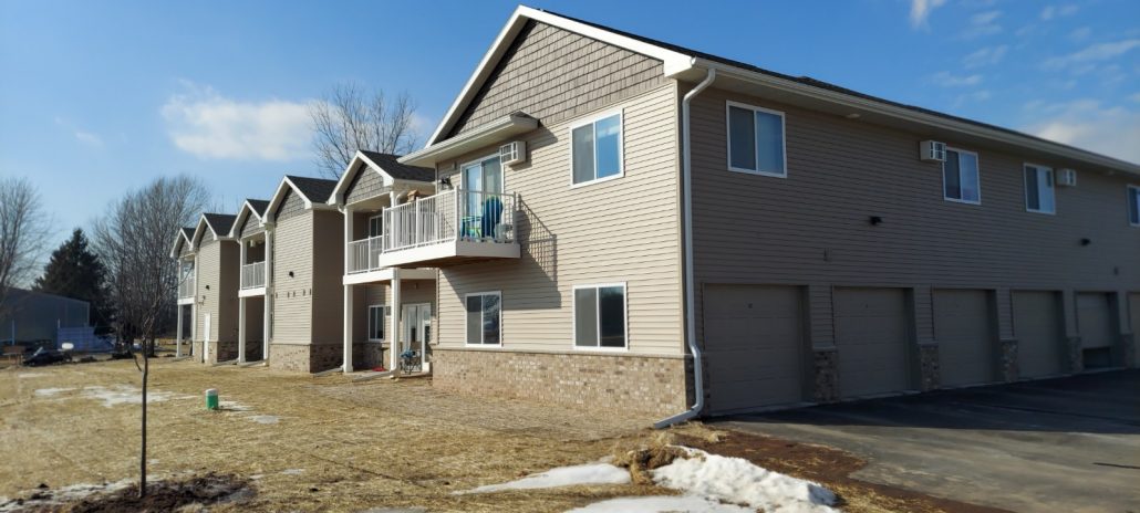 New luxury building back view