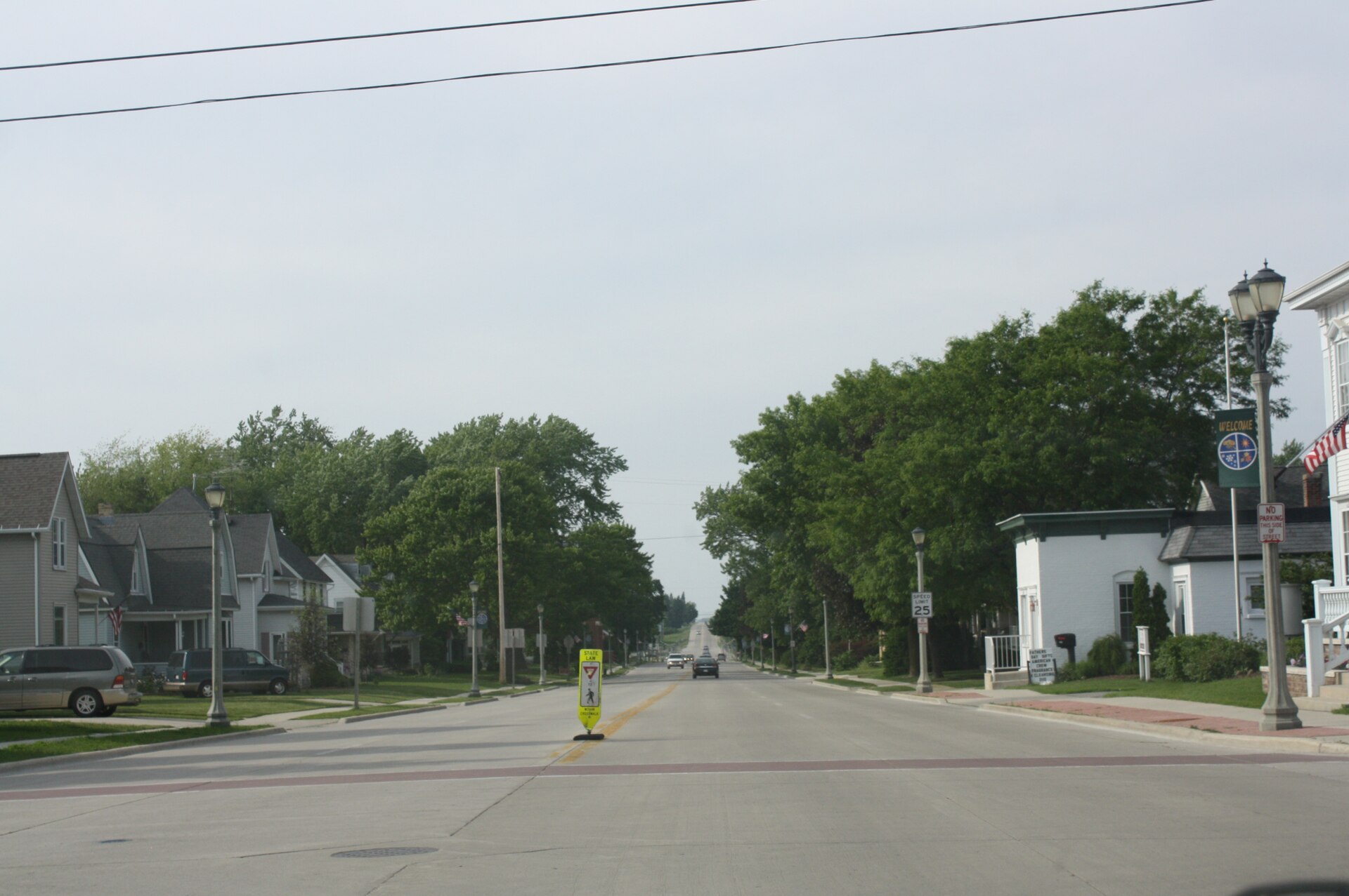 Downtown Chilton, Wisconsin at the Highway 57 and 32 junction