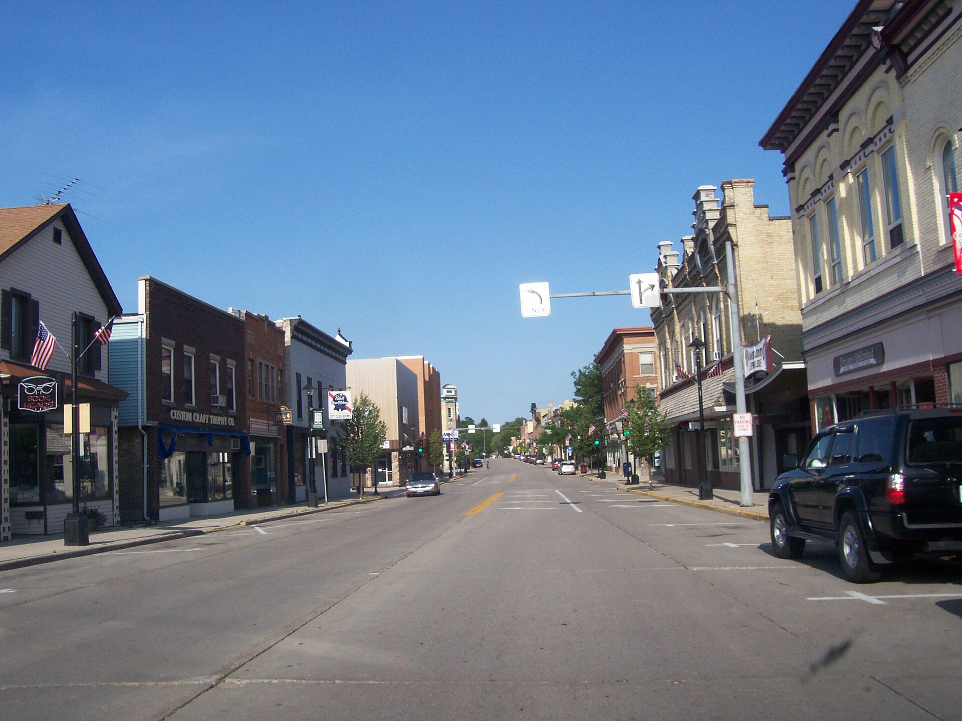 Historic downtown Plymouth, Wisconsin
